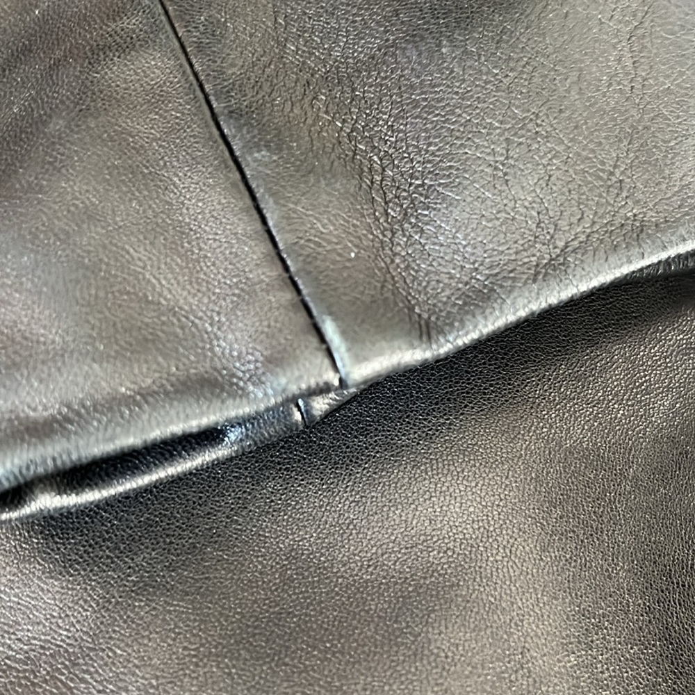 Like new Siena Studio, leather coat, mid length size medium/black - Picture 6 of 9